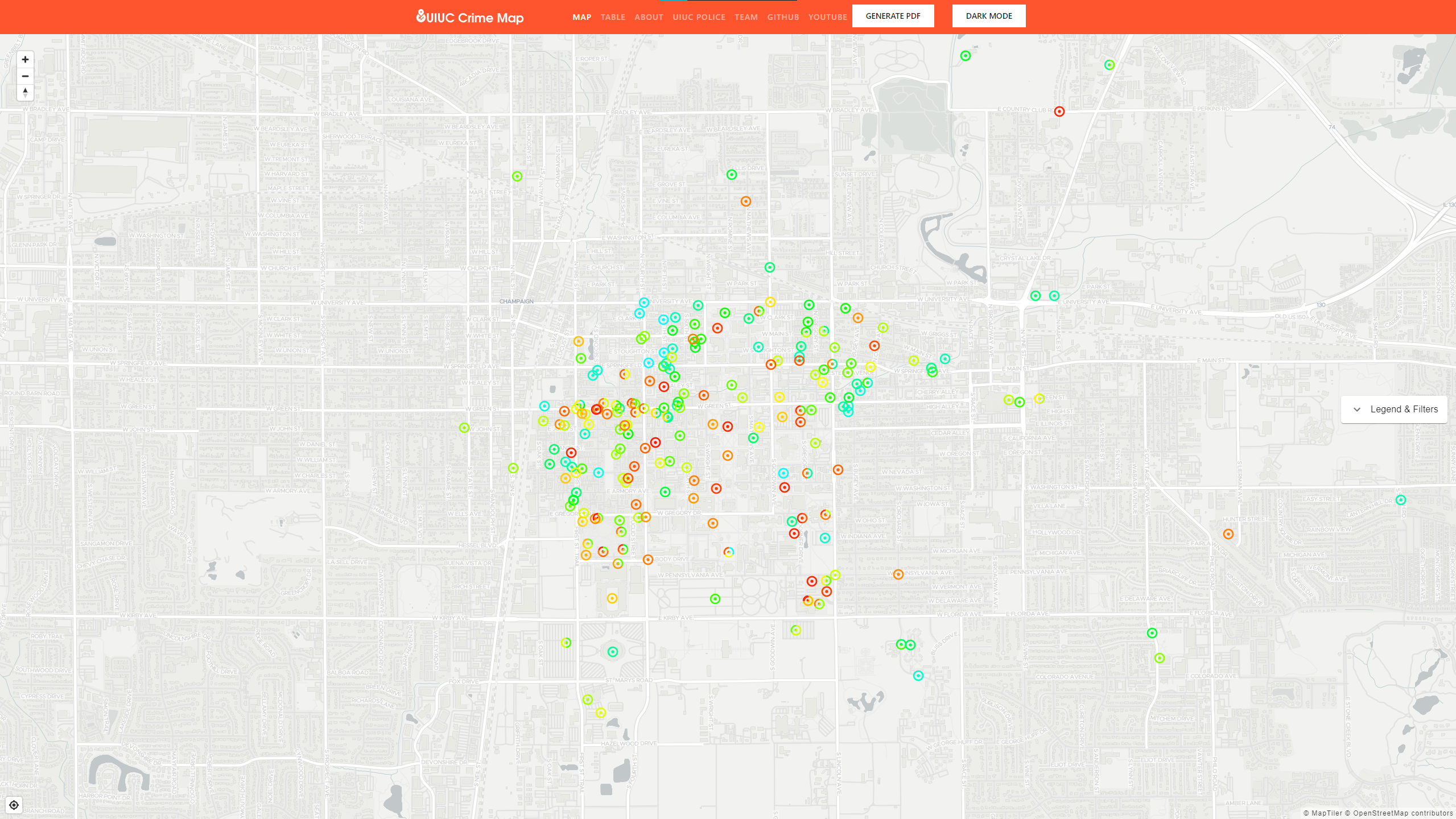 UIUC Crime Map